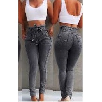 Calça  Jeans feminina com Laço-Código PFMA